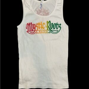 White Tank Top Mystic Roots Band